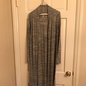 BCBGeneration grey long sweater duster cardigan